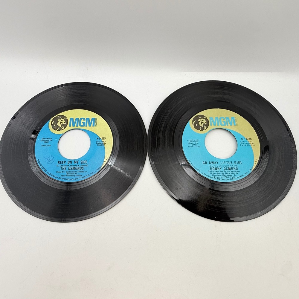 The Osmonds Donny Osmond MGM 45 RPM Vinyl Records Yo-Yo Go Away Little Girl Lot